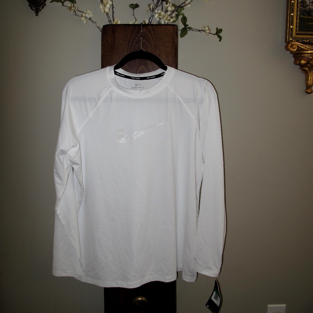 NWT NIKE SWIM Dri Fit Women's UPF Swim Shirt XL